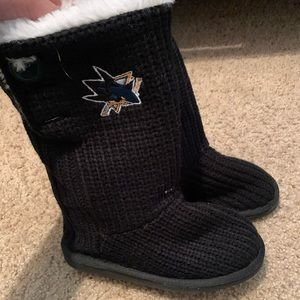 San Jose Sharks Slipper boots *NEW*